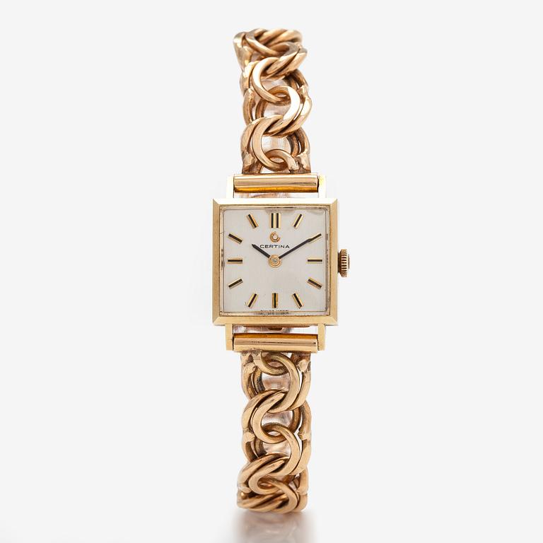 Certina, armbandsur, 17,5 x 17,5 mm.