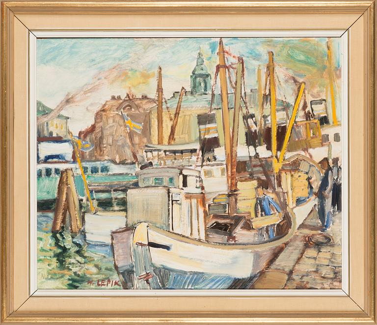 Hugo Lepik, Harbour view.