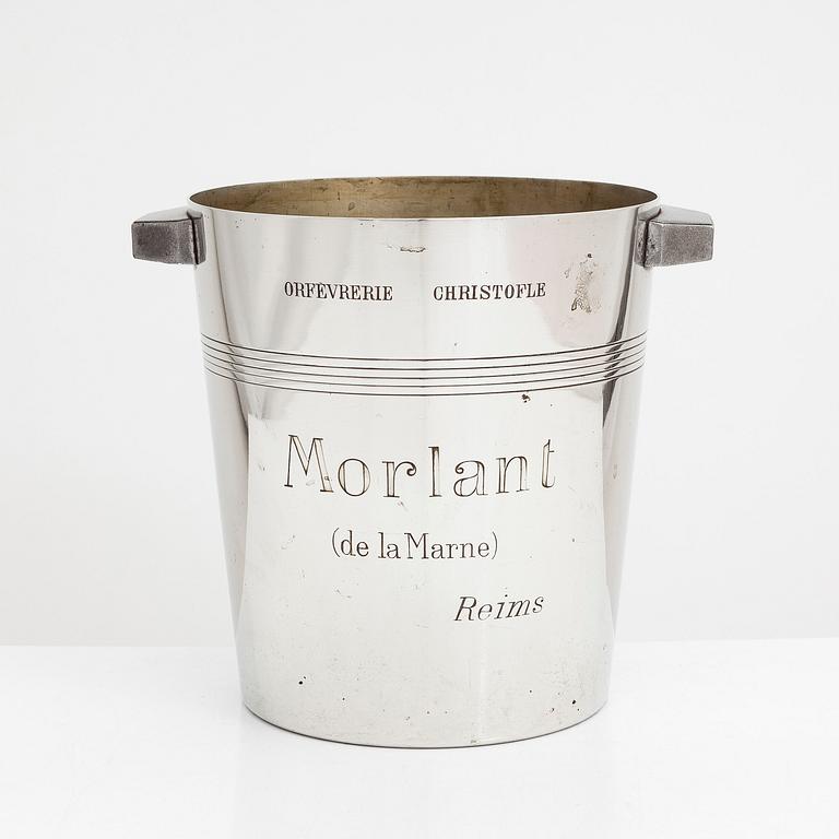 A 1930's Morlant champagne cooler, manufactured by Christofle.