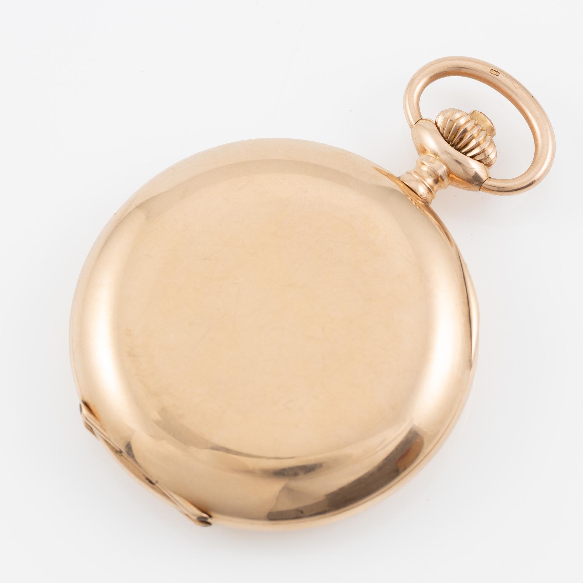 J.W Grönbäck, Stockholm, fickur, savonett, 51 mm.