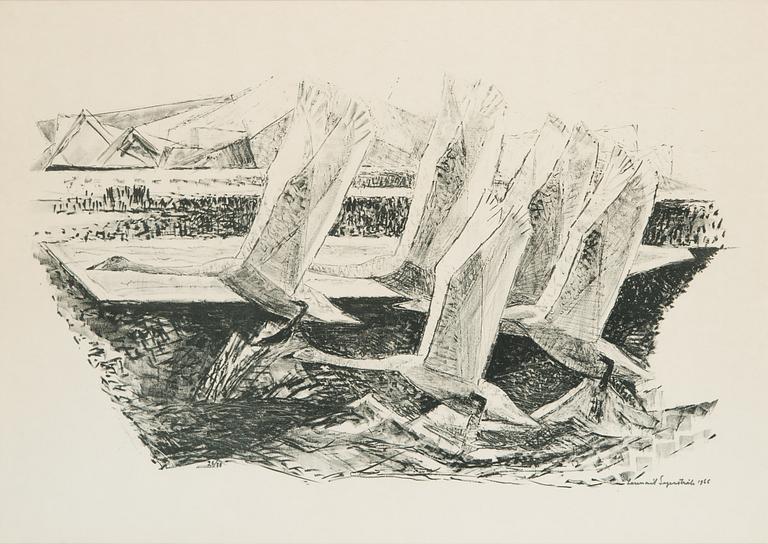 Lennart Segerstråle, lithograph, signed and dated -66, numbered 26/80.