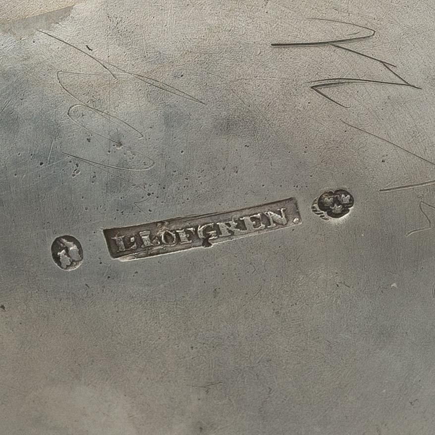 Bägare, silver, Lars Löfgren Hudiksvall (1797-1853).