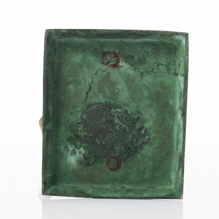 A bronze sculpture, after antique original, "The Dancing Faun", 19th/20-th century.