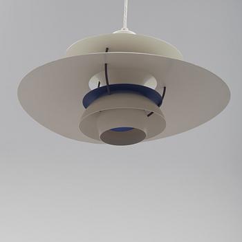 TAKLAMPA, PH-5, Poul Henningsen, Danmark, 1900-talets andra hälft. Höjd ca 25 cm.