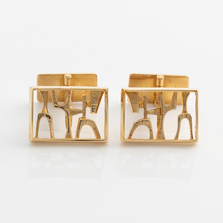 Robbert, cufflinks, a pair, 18K gold.