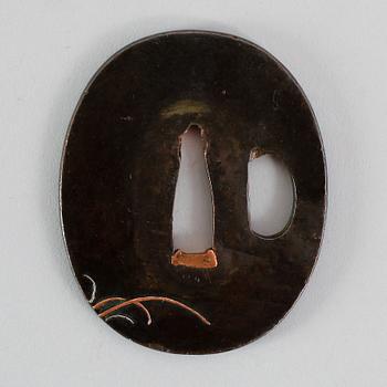 TSUBA, brons, Japan, 1700-tal.