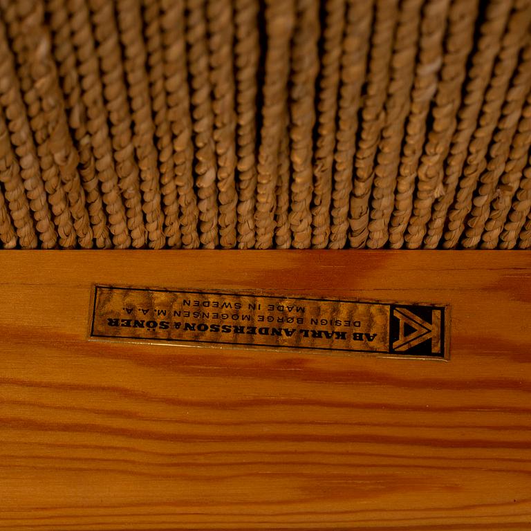 BØRGE MOGENSEN, a pine 'Asserbo' table and eight chairs from Karl Andersson & Söner.