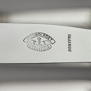 An Italian 20th century 188+3 pieces silver cutlery set, marks of Società Italiana Argenti di Pordenone.