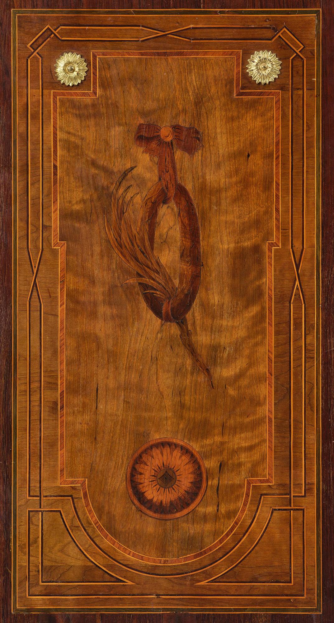 A Gustavian 18th century secretaire by Gottlieb Iwersson, master 1778, not signed.