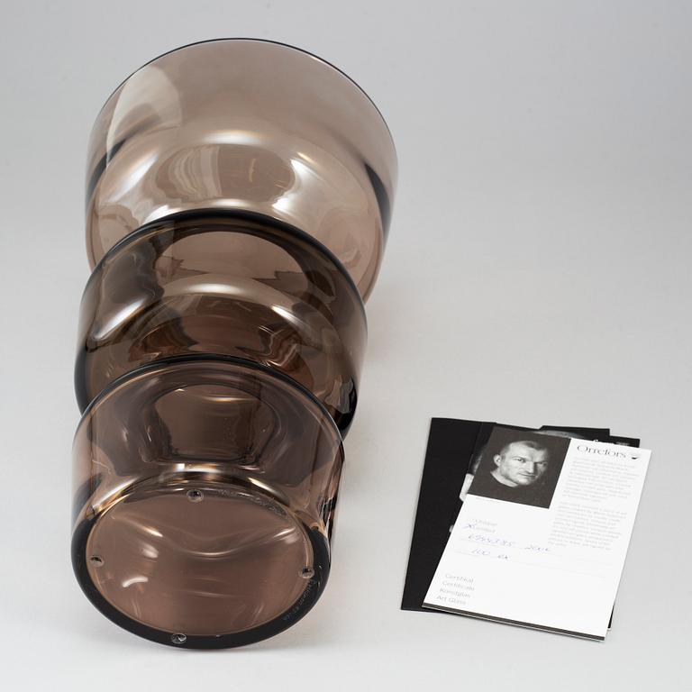 MARTTI RYTKÖNEN, an 'Atlas 2' glass vase for Orrefors Limited, Sweden, 2006, signed and numbered 85-100.