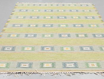 MATTO, flat weave, ca 306 x 202 cm, signed GN. Sweden, first half of the 20th century.