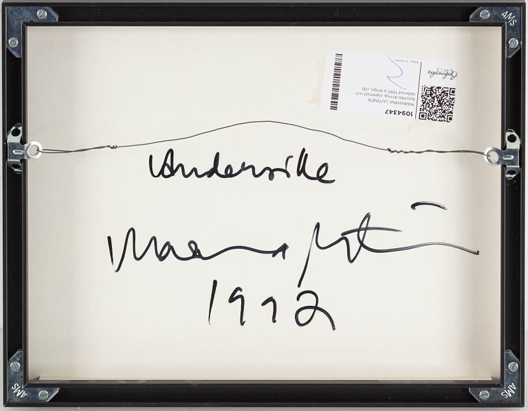 MARIANNA UUTINEN, Ink drawing, signed and dated 1992 verso.