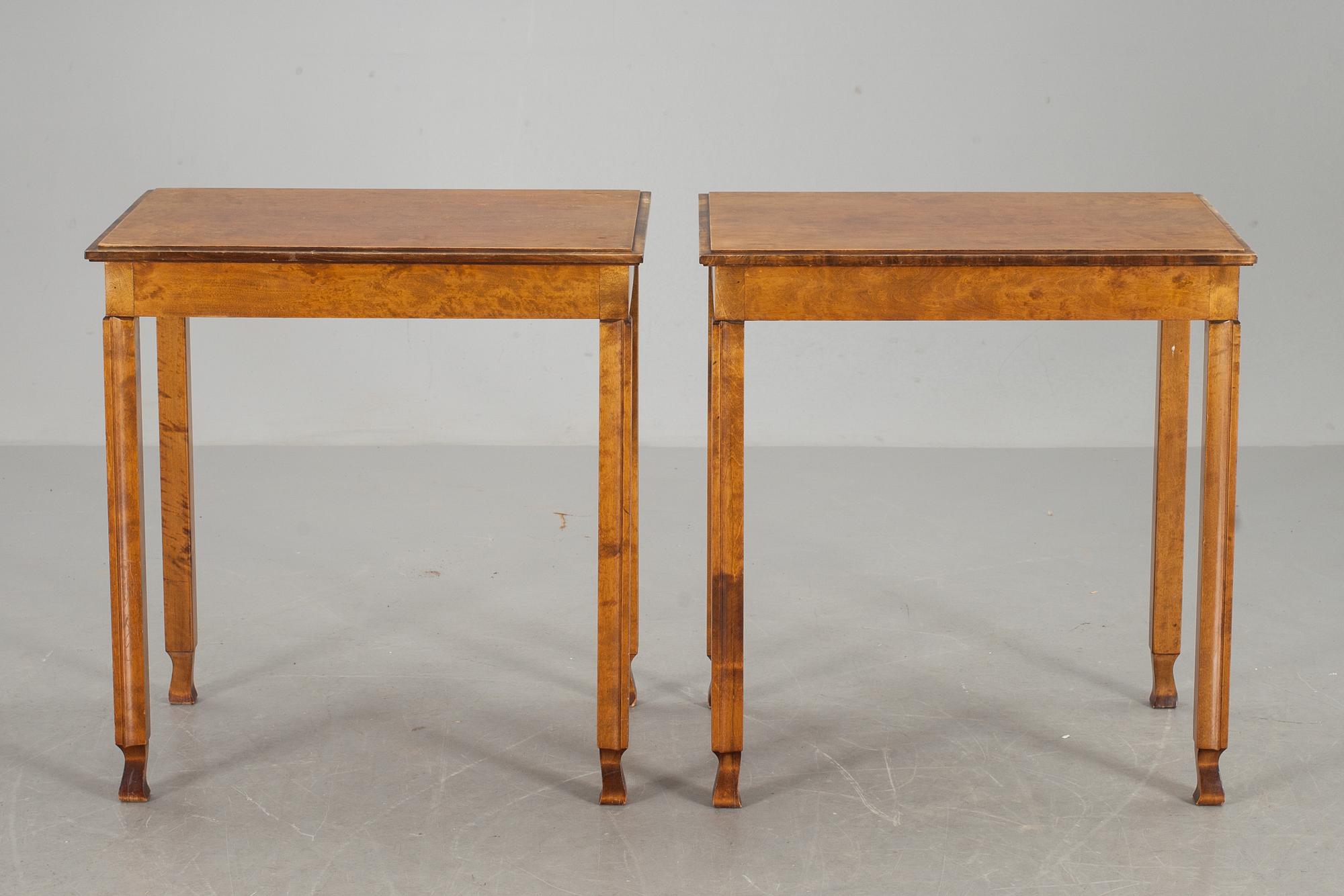 BORD, ett par, art deco. 1920/30-tal.