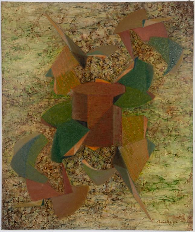 Josef Vohrabal, oil on canvas, signed and dated -68.