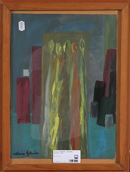 SJÖLANDER, WALDEMAR, gouache, sign.