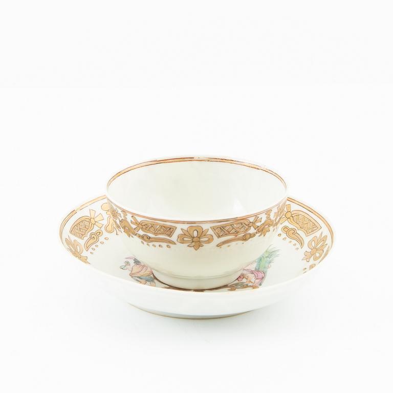 Cup with saucer, Chinese porcelain from the 18th century.