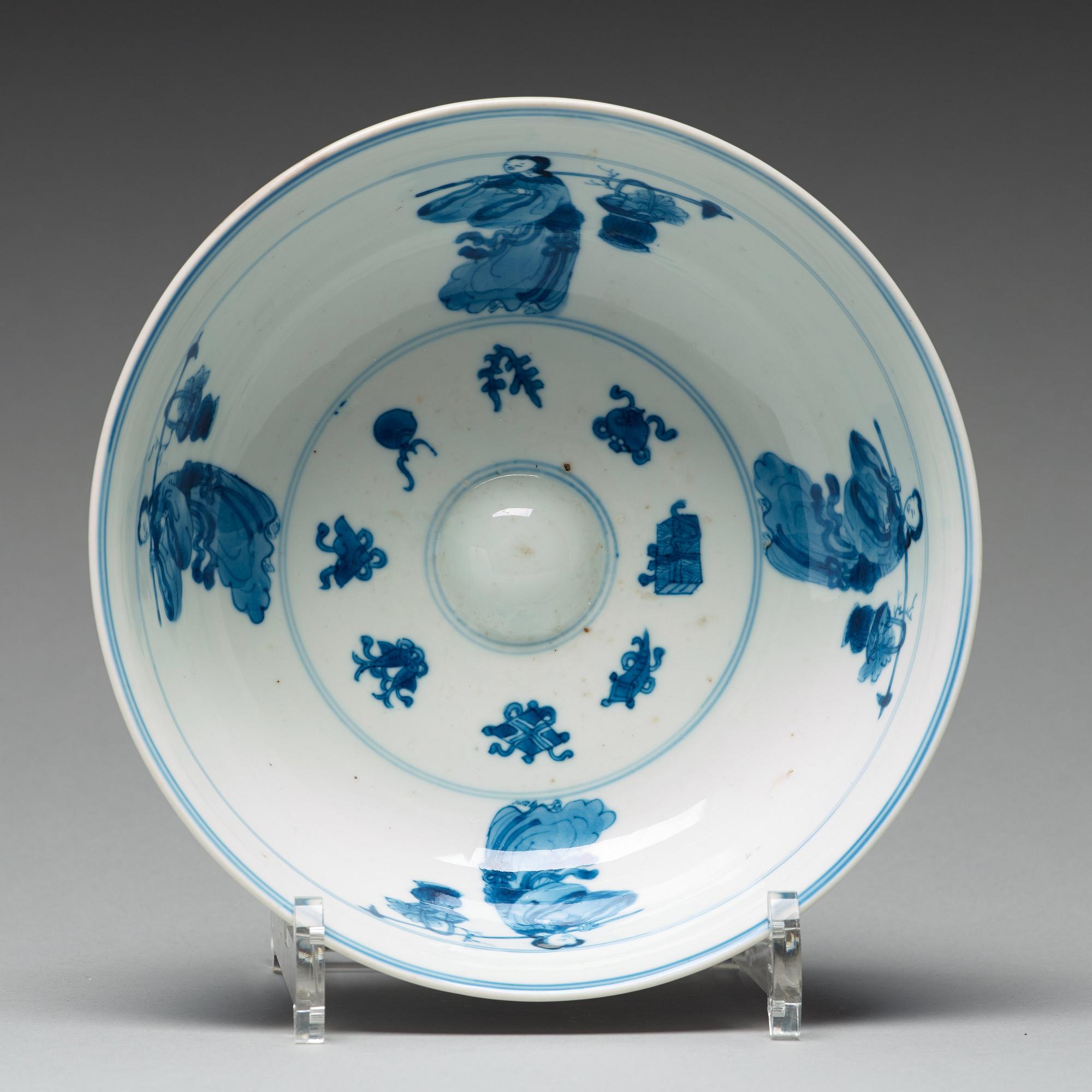 SKÅL, porslin. Qingdynastin, Kangxi (1662-1722).