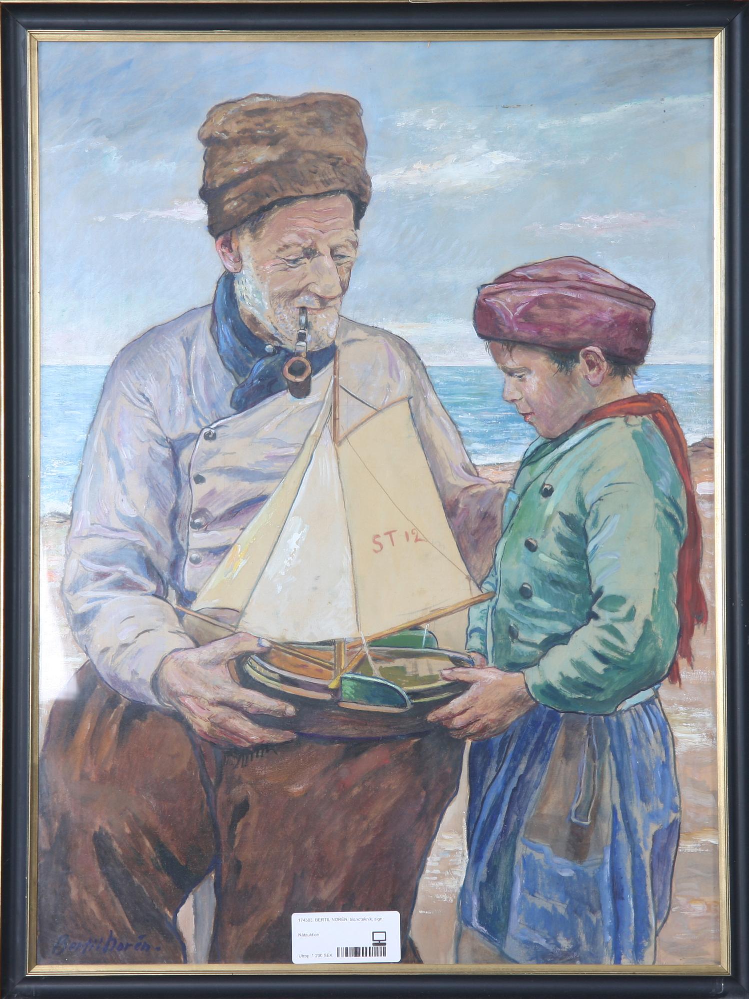 BERTIL NORÉN, blandteknik, sign.