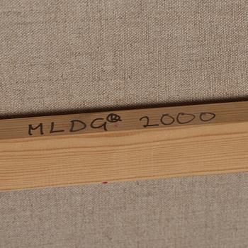 MARIANNE LINDBERG DE GEER, oil  and vax on canvas, signed MLDG and dated 2000 on verso.