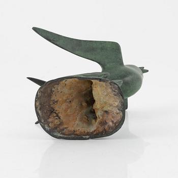 Carl Milles, efter, skulptur, brons, märkt Millesgården. Höjd 19,5 cm.