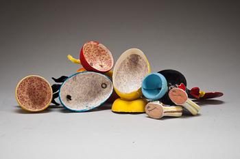 PARTI PÅSKHÖNOR, 5 st, 1900-talets andra hälft.