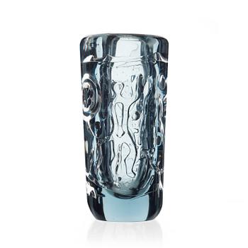 260. Vicke Lindstrand, a unique 'Petroglyph' glass vase, Kosta 1950's-60's.