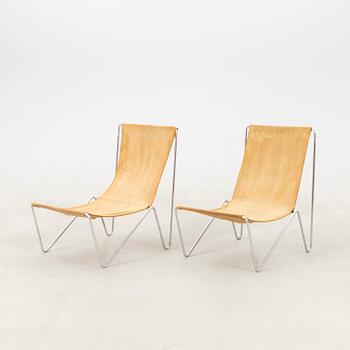 Verner Panton, a pair of "Bachelor chair" armchairs, designed in 1955.