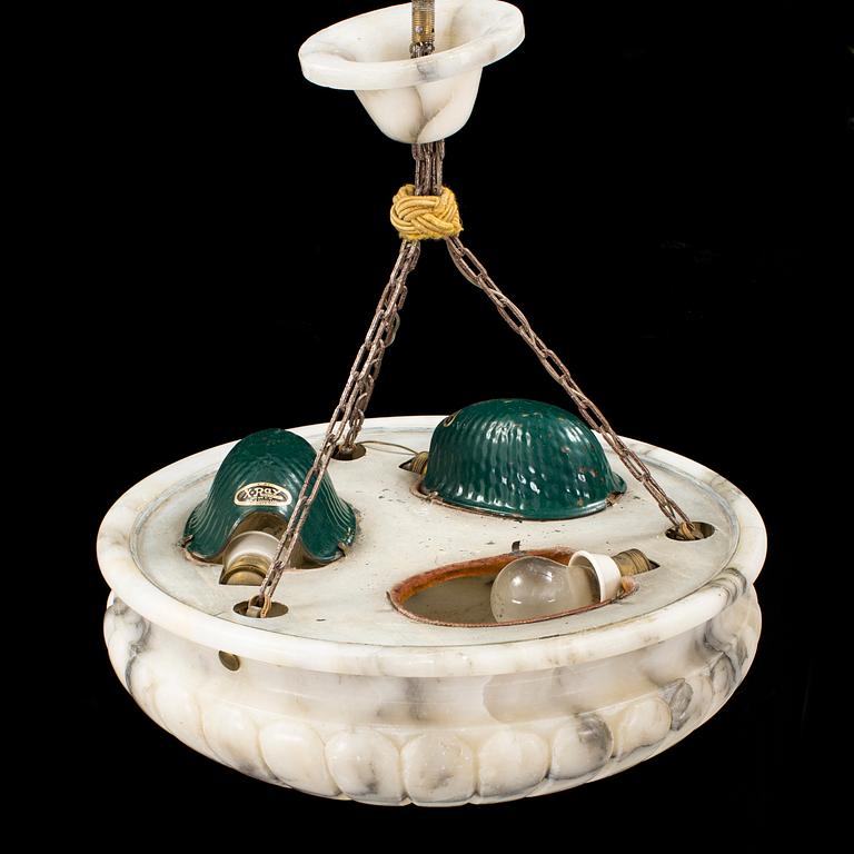 TAKAMPEL, alabaster, märkt X-Ray Chicago, 1900-talets första hälft.