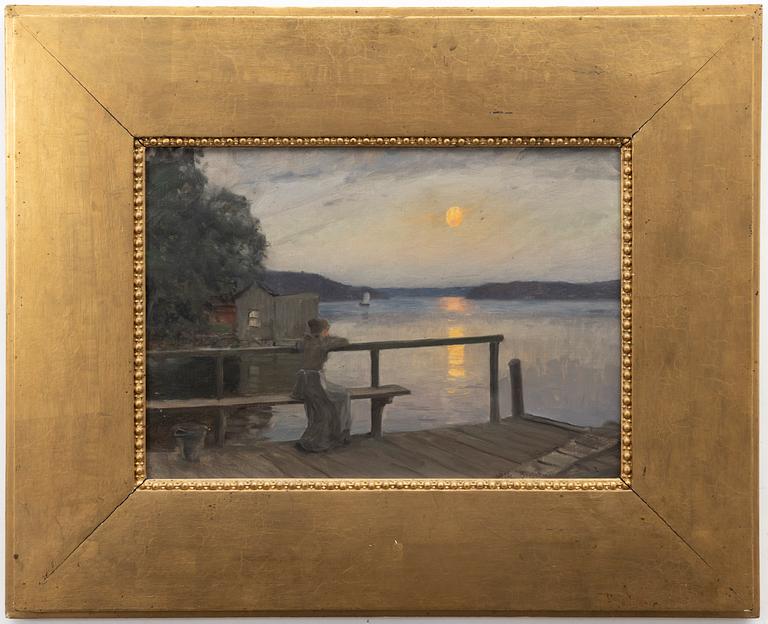 Alfred Bergström, "På ångbåtsbryggan".