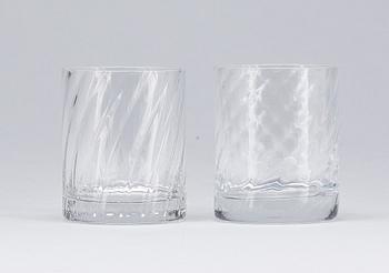 WHISKYGLAS, 11 st, "Helena", Orrefors.