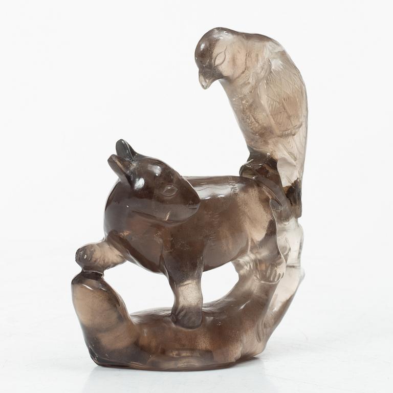 Figur, rökkvarts, Kina, 1900-tal.