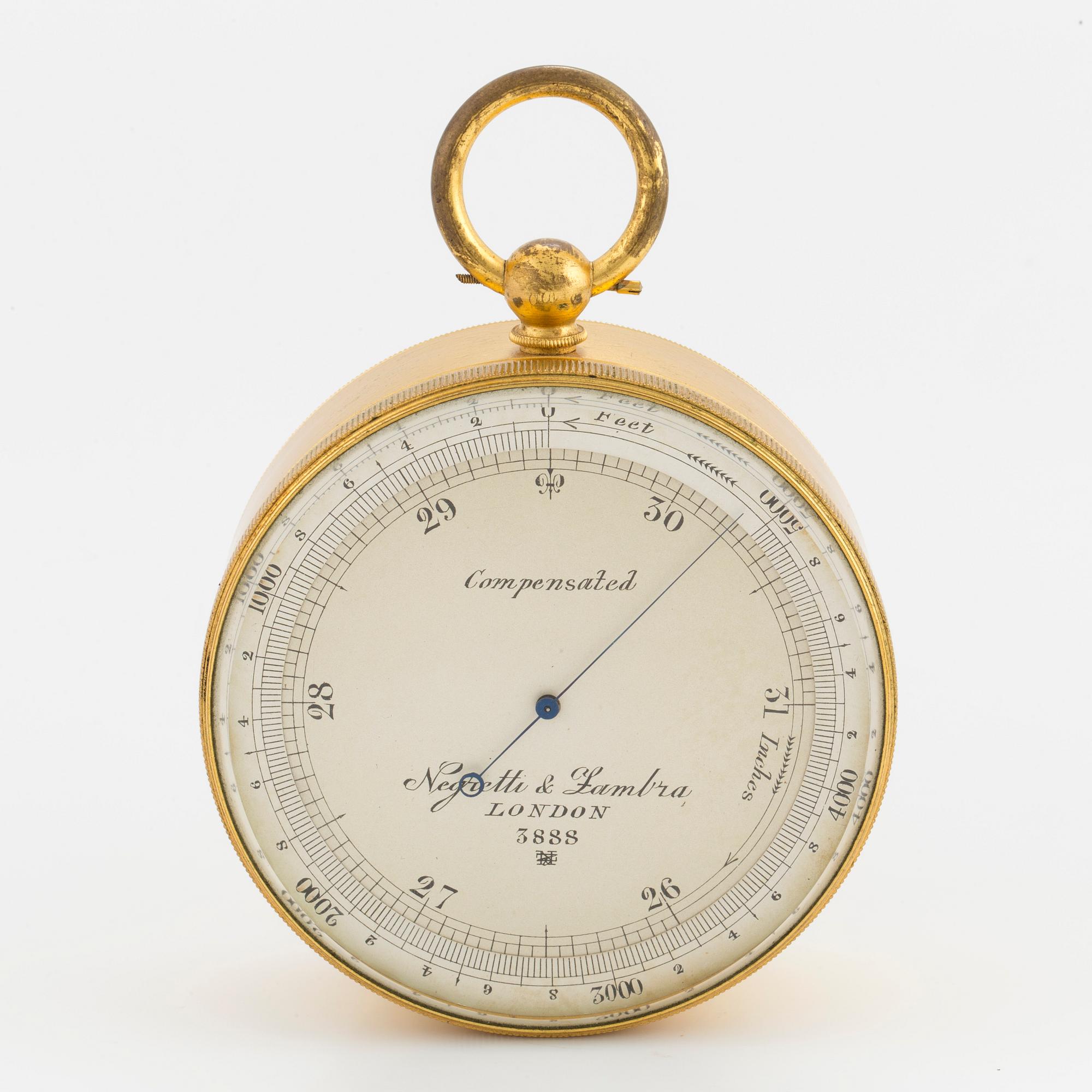 ALTIMETER, Negretti & Zambra, London, 1820s.
