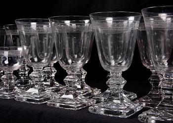 GLASSERVISDELAR, 31 delar, empirestil, 1900-talets första hälft.
