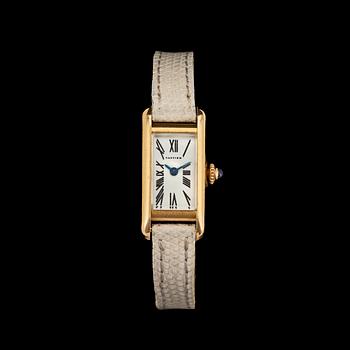 1094. A Cartier gold ladie's wrist watch.
