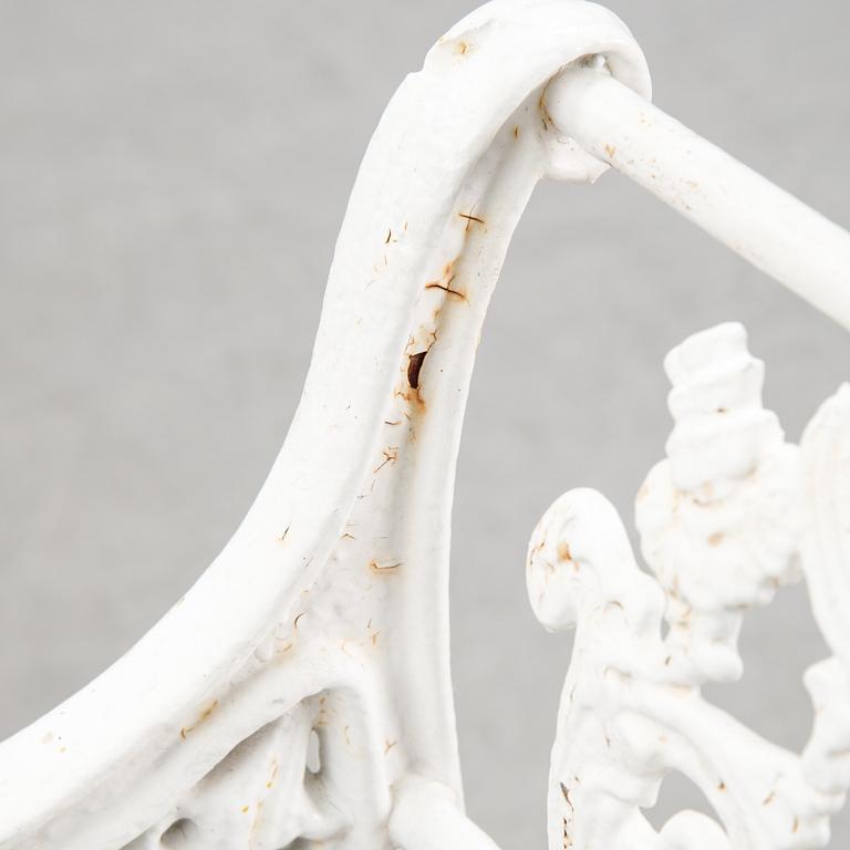 A 20th century cast iron sofa after a model by Karl Friedrich Schinkel.