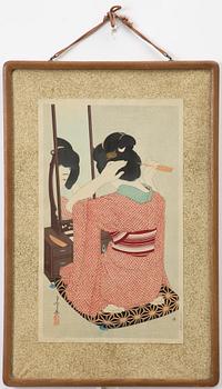 Hirano Hakuho, "Kagami no mae" (Before the Mirror).