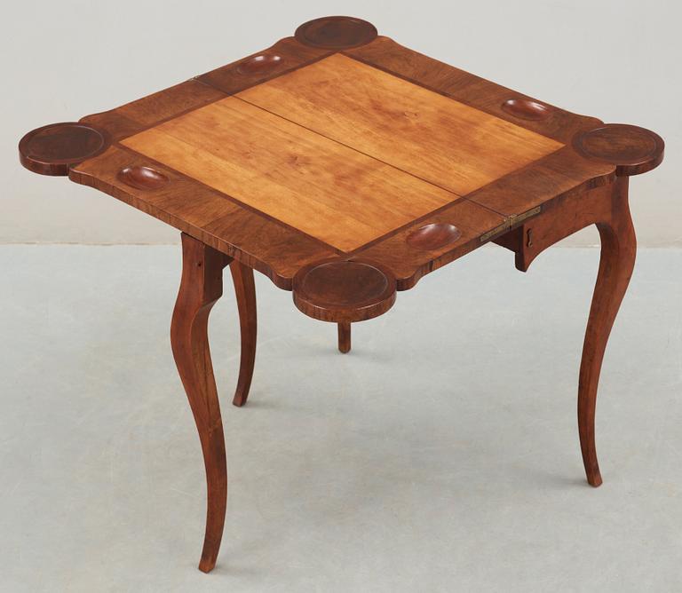 SPELBORD, av Lars Nordin (mästare i Stockholm 1743-1773). Rokoko.