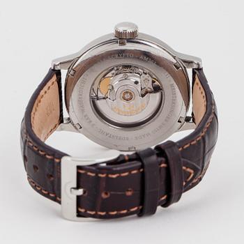 MEISTERSINGER, scrypto, wristwatch, 43 mm.