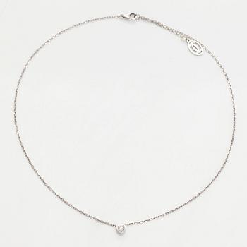 Cartier, an 18K white gold 'd'Amour' necklace, with a brilliant-cut diamond.