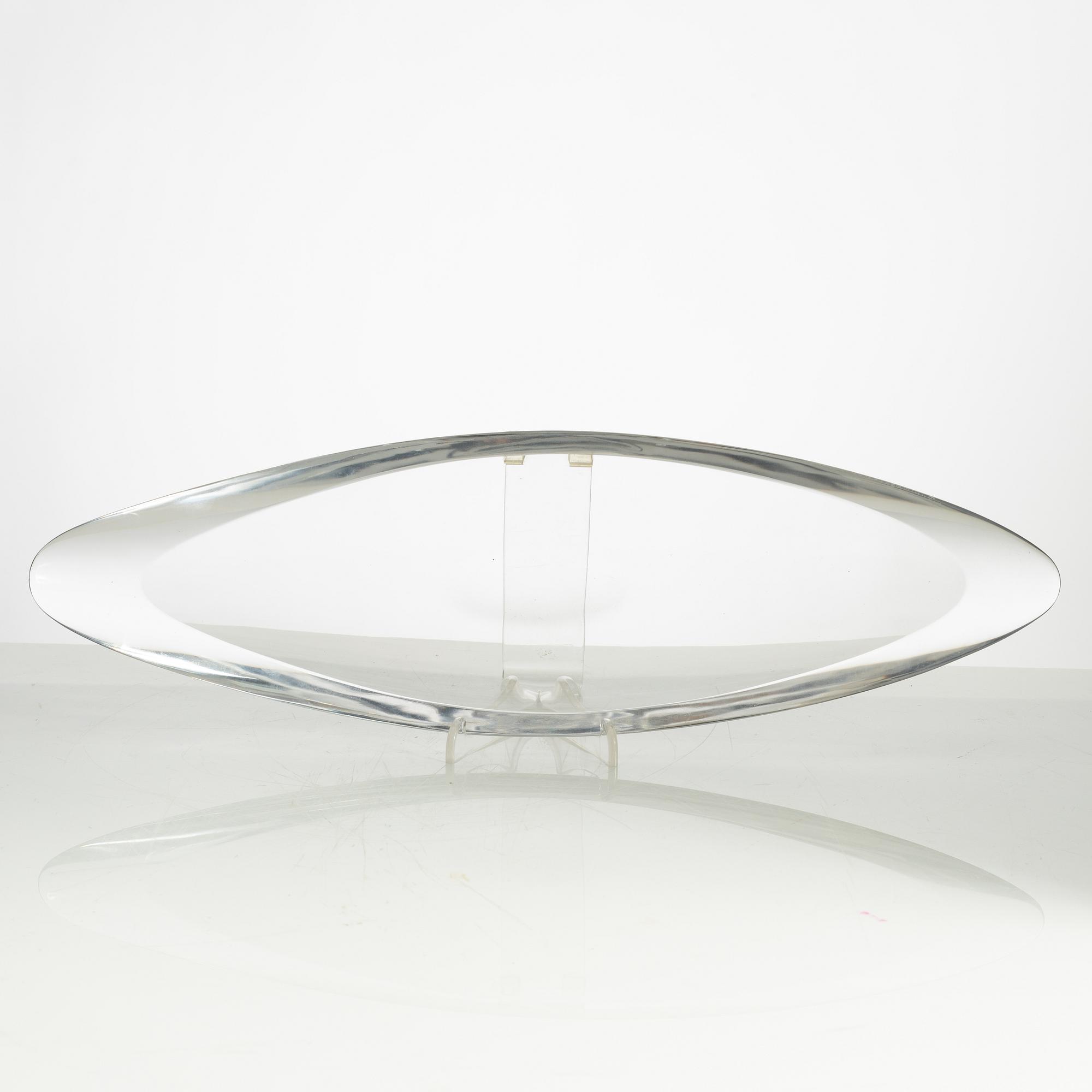 Aimo Okkolin, a glass dish, Riihimäen lasi Oy, Finland 1950s.