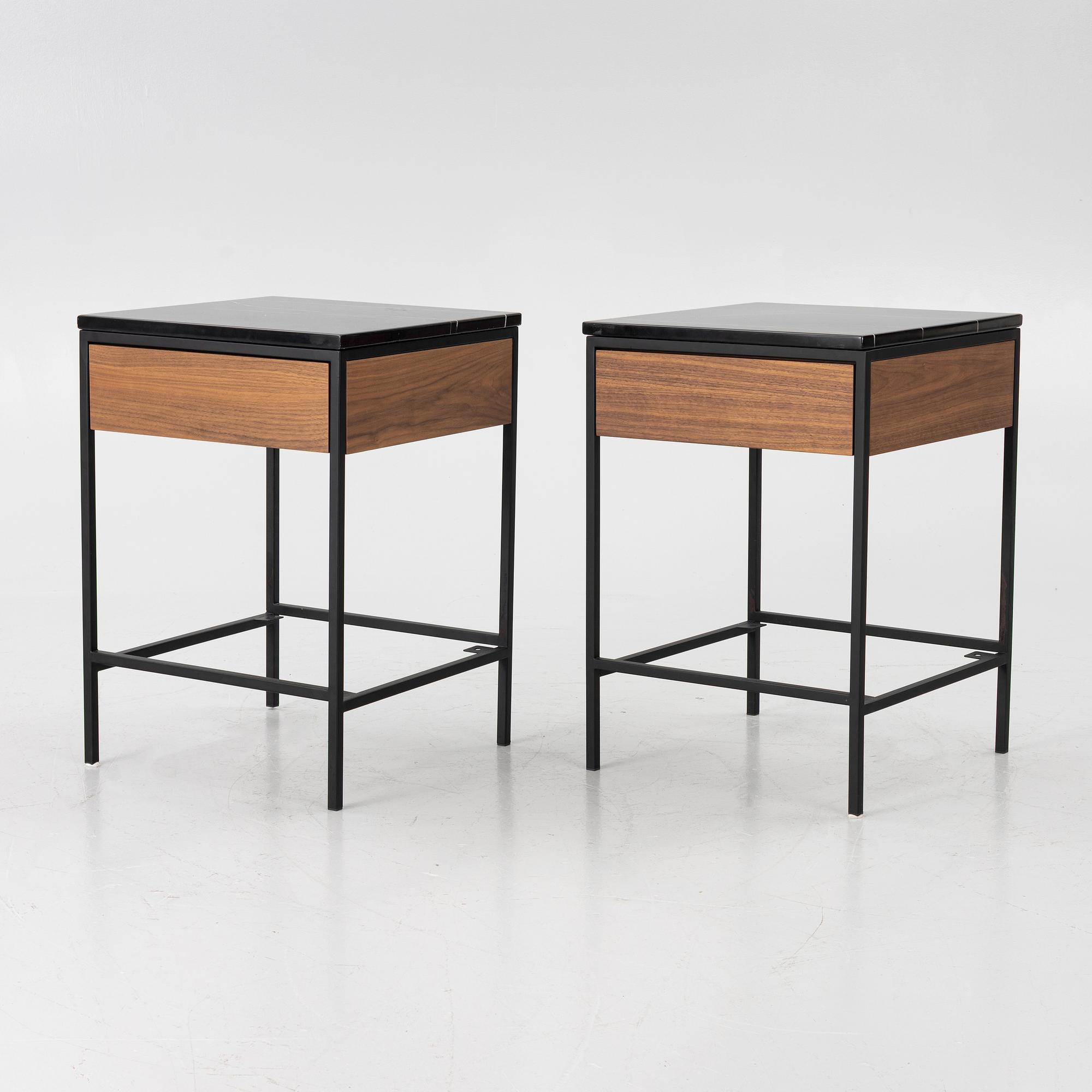 A pair of bedside tables, "Erin Side Table", Ruth & Joanna, 2000s.