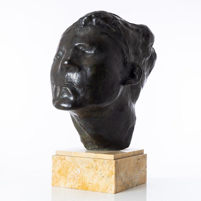 Gudmar Olovson, skulptur. Signerad. Numrerad. Gjutarstämpel. Brons, total höjd 72 cm, längd 55 cm.