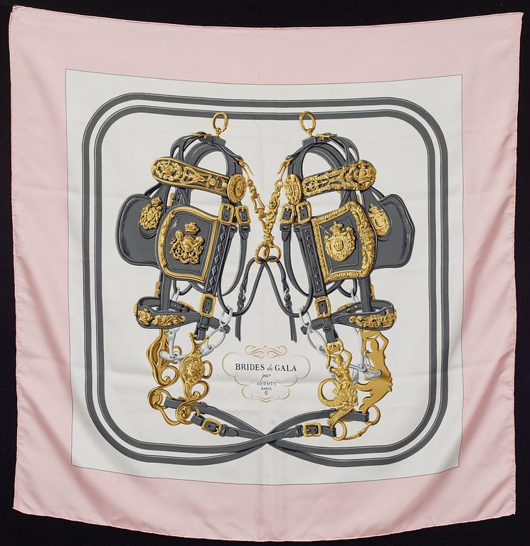 SCARF, siden, "Brides de Gala", design Hugo Grygkar, Hermès, Paris.