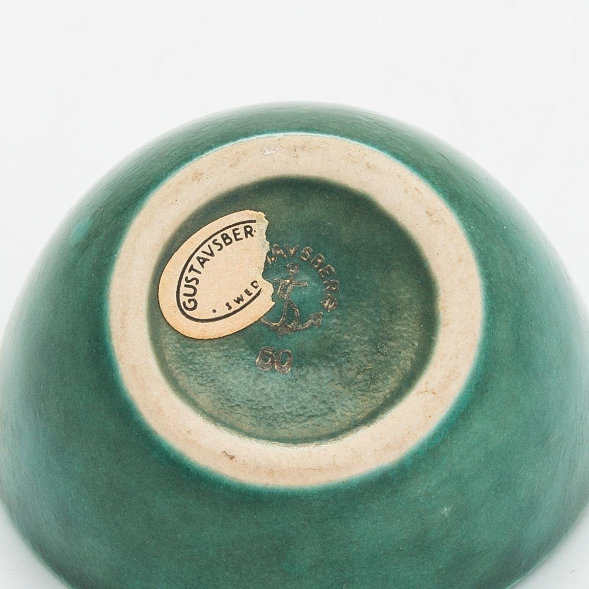 Wilhelm Kåge, vas, skålar 2st, "Argenta" Gustavsberg.