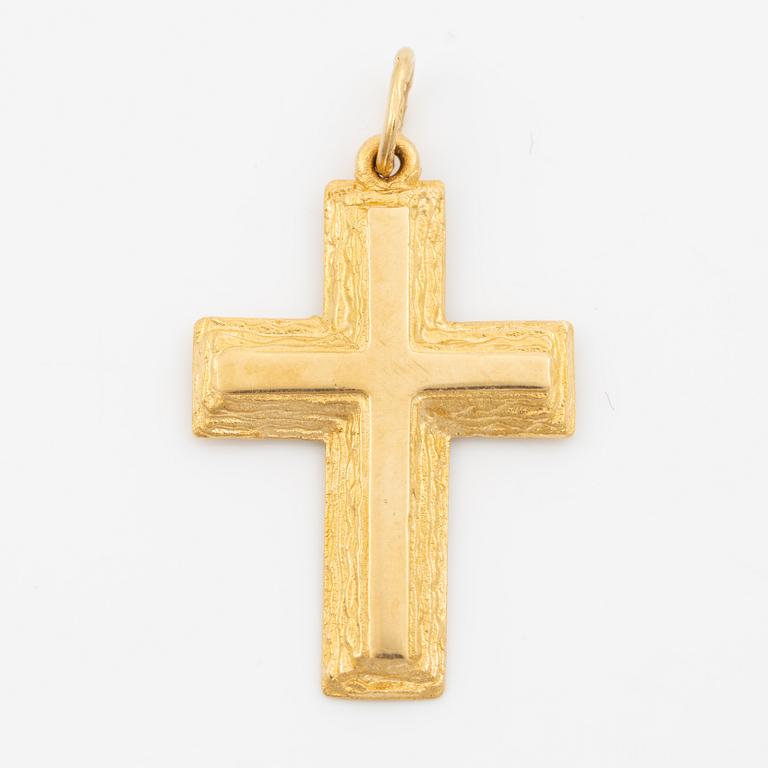 Lapponia, cross 18K gold, Finland.