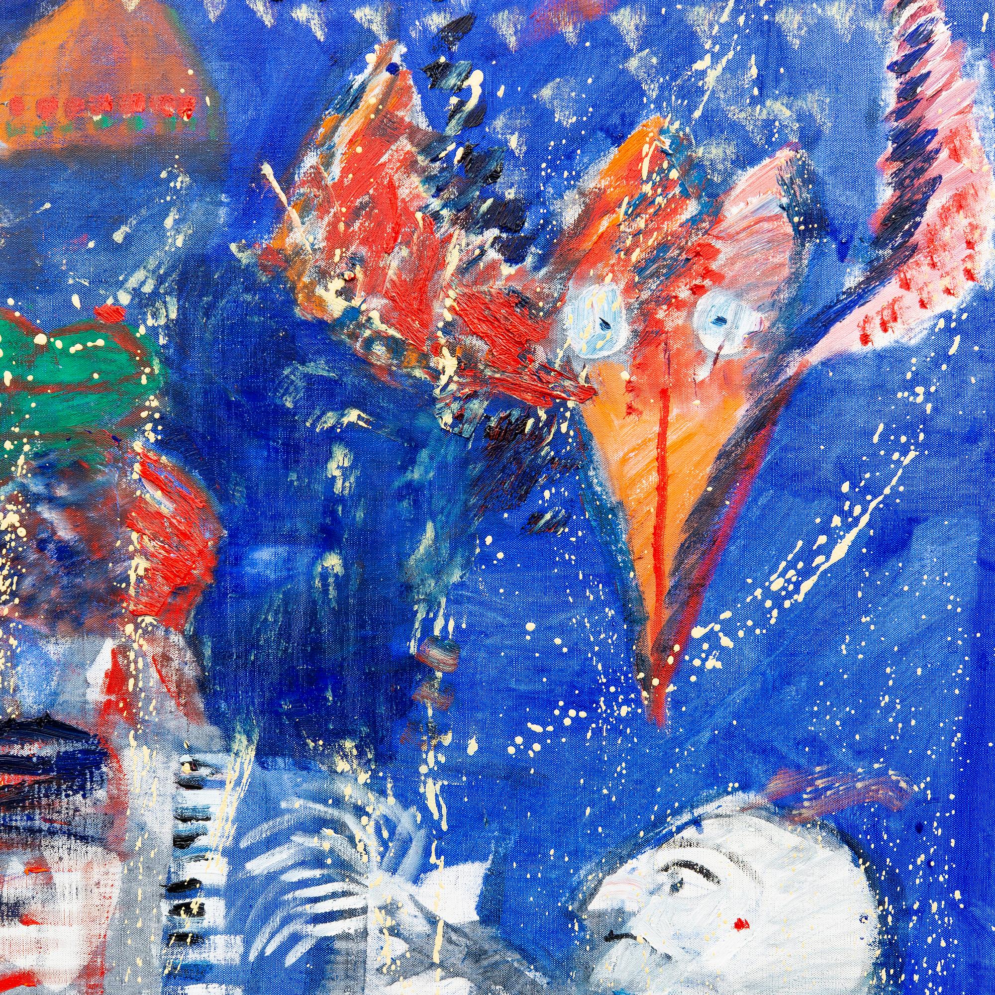 Madeleine Pyk, Oil on canvas, signed.