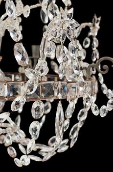 A Central European circa 1800 four-light chandelier.