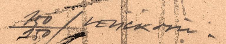 Vladimir (Vlada) Veličković, VLADIMIR VELICKOVIC, serigraphe, signed and numbered 150/150.