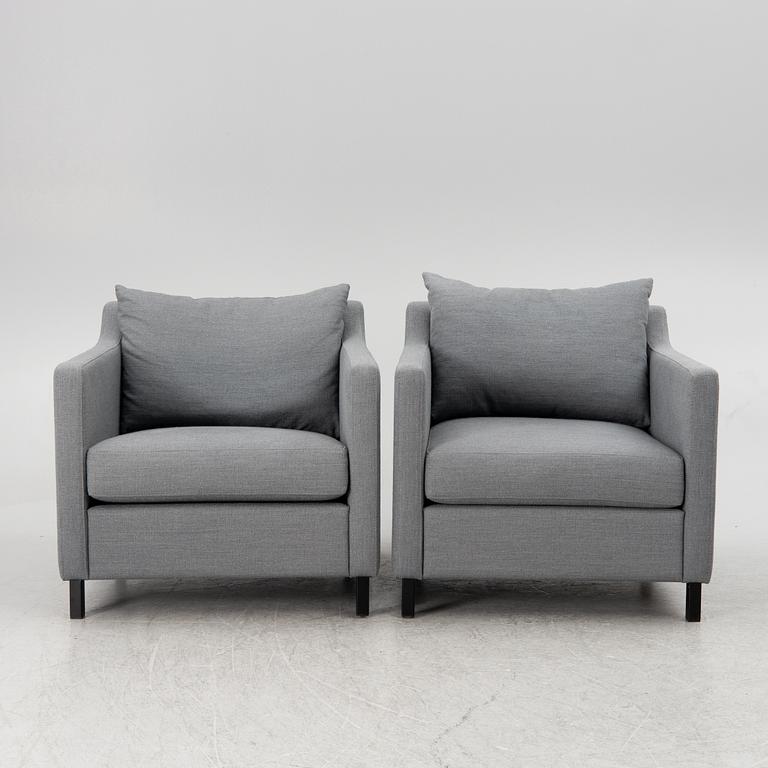 Armchairs, a pair, Slettvoll, Norway.