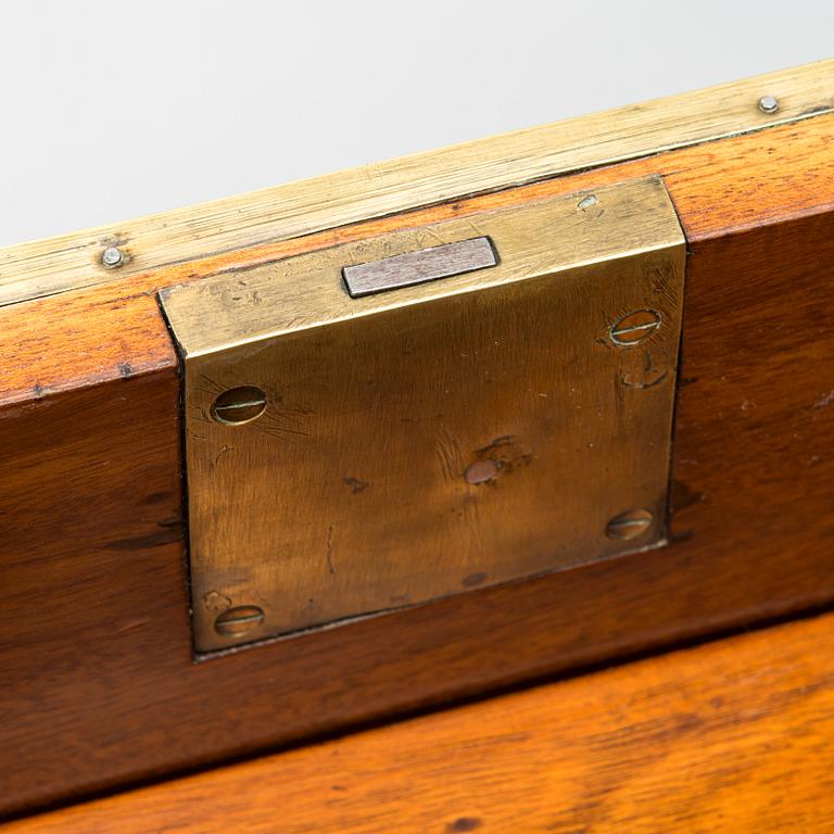 A late Gustavian writing commode by Johan Almgren, master 1798-1805 in Stockholm. Signed.